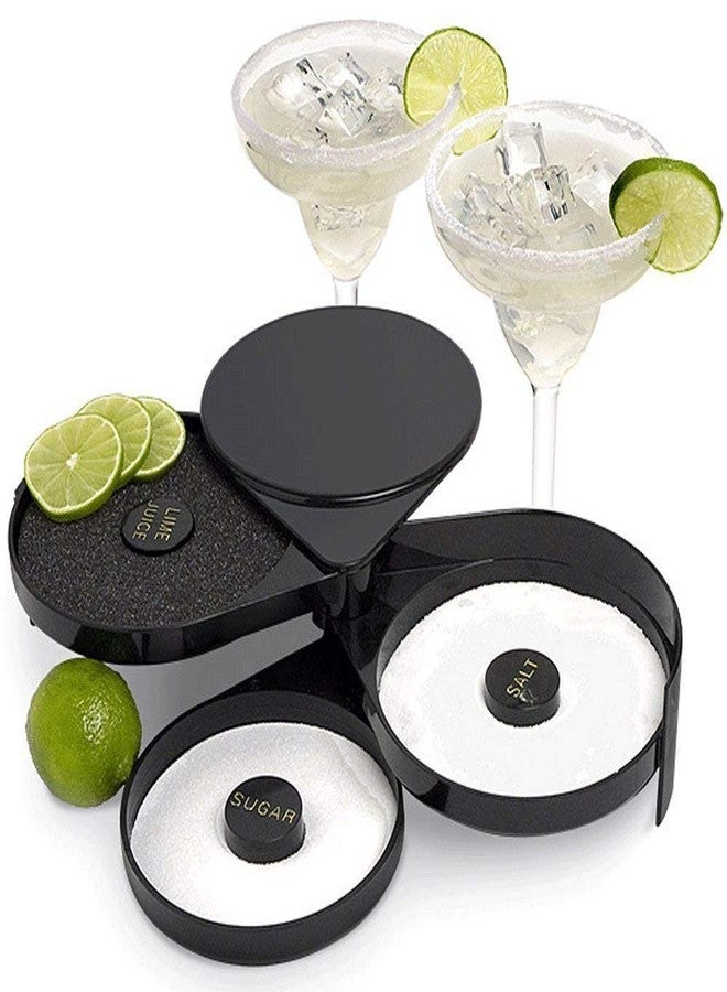 THW Glass Rimmer with 3 Compartments and Sponge, Sugar and Salt Bar Rimmer Great for Cocktails Margarita, Bloody Mary Gimlet, Professional Bar Supplies - Image 4